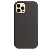 Husa iPhone 12 / 12 Pro Lemontti Liquid Silicon MagSafe  Black