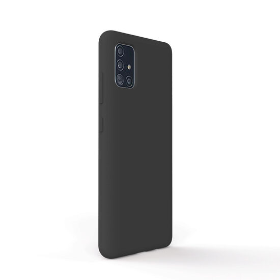 Husa Samsung Galaxy A51 4G Lemontti Liquid Silicon Black