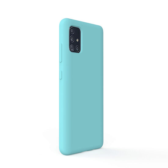 Carcasa Samsung Galaxy A51 4G Lemontti Liquid Silicon Tiffany Blue