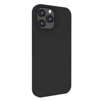 Husa iPhone 13 Pro Lemontti Liquid Silicon Black
