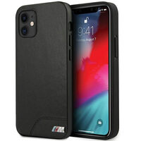 Husa iPhone 12 Mini BMW Smooth PU Negru