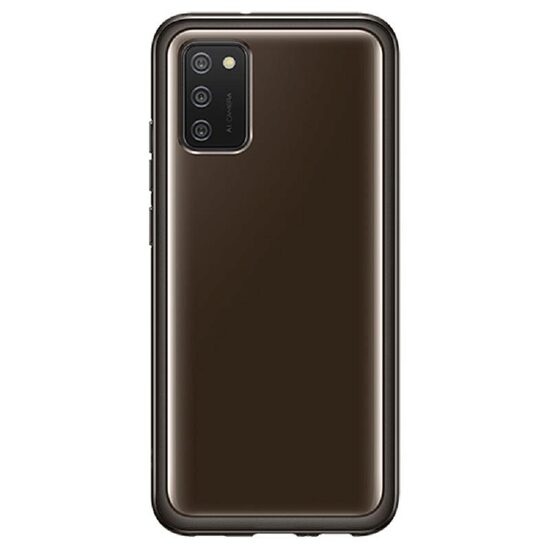 Husa Originala Samsung Galaxy A02s Soft Clear Cover Black