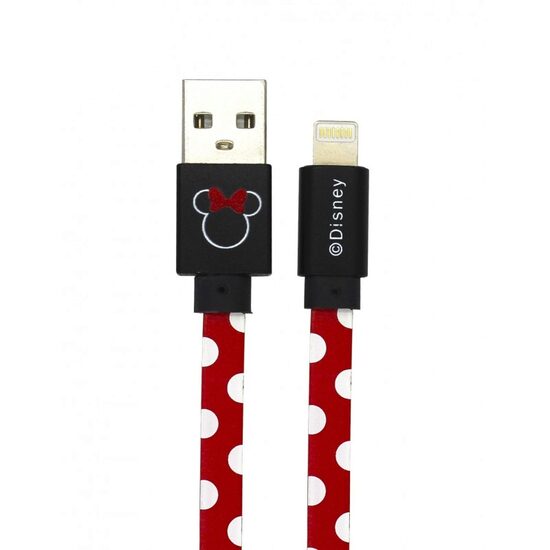 Cablu Disney USB Lightning Minnie Dots Red