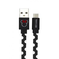 Cablu Disney USB Type-C Minnie Dots Black
