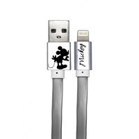 Cablu Disney USB Lightning Mickey Kissing Alone Silver