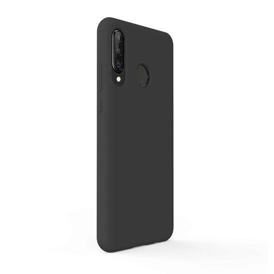 Husa Huawei P30 Lite Lemontti Liquid Silicon Black