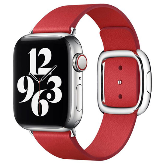 Curea pentru Apple Watch 40mm, Scarlet Modern Buckle, Medium