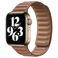 Curea Apple Watch 38mm / 40mm Apple Original Leather Link Saddle Brown Smalll