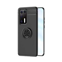 Husa Huawei P40 Lemontti Metal Ring Holder Black