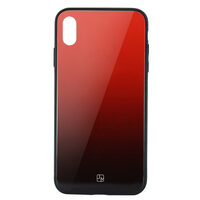 Carcasa Sticla iPhone XS Max Just Must Glass Gradient Red-Black