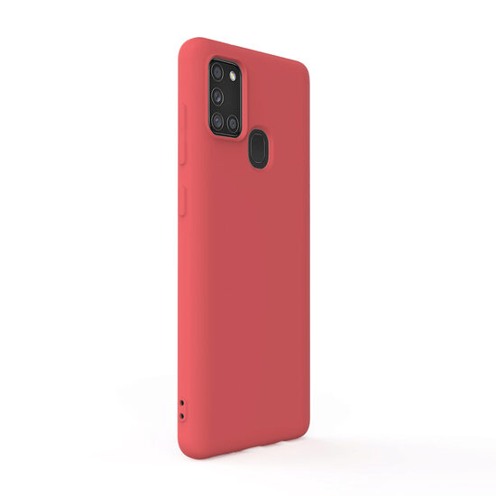 Husa Samsung Galaxy A21s Lemontti Silicon Soft Slim Santa Red