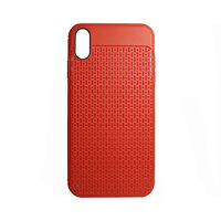 Husa iPhone XS Max Just Must Silicon Stripe Soft Red