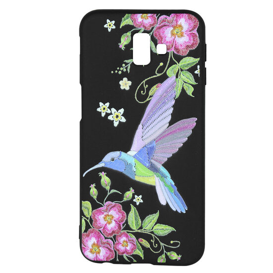 Husa Samsung Galaxy J6 Plus Just Must Silicon Printed Embroidery Colibri