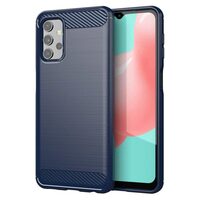 Husa Samsung Galaxy A32 5G Lemontti Carbon Case Flexible Albastru