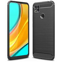 Husa Oppo A15 Lemontti Carbon Case Flexible Negru