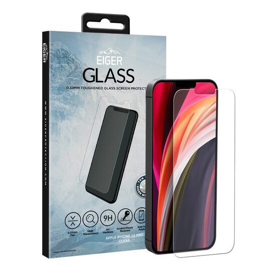 Folie iPhone 12 / 12 Pro Eiger Sticla Temperata Clear