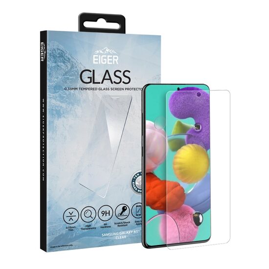 Folie Samsung Galaxy A51 / A51 5G Eiger Sticla Temperata Clear