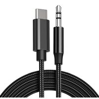 Cablu Type-C la Jack 3.5mm Lemontti Audio Negru