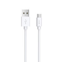 Cablu MicroUSB Devia Kintone White 1m