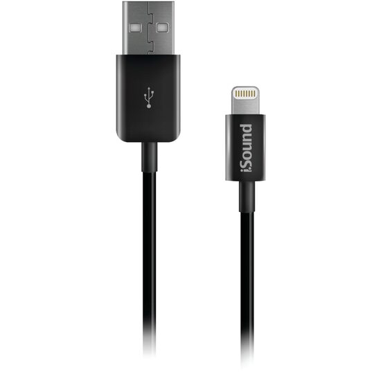 Cablu MFI Lightning iSound USB Negru 1.2m