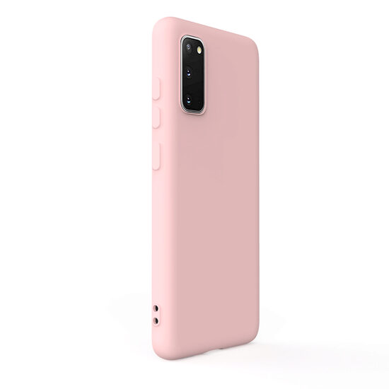 Husa Samsung Galaxy S20 Lemontti Silicon Soft Slim Pink Sand