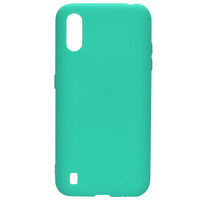 Husa Samsung Galaxy A01 Lemontti Silicon Silky Turcoaz