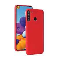 Husa Samsung Galaxy A21 Lemontti Silicon Silky Rosu