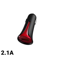 Incarcator Auto 2.1A Mcdodo USB Black Mask Red