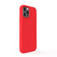 Husa iPhone 12 / 12 Pro Lemontti Liquid Silicon Red
