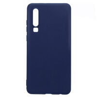 Husa Huawei P30 Lemontti Silicon Silky Albastru Inchis