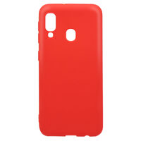 Husa Samsung Galaxy A20e Lemontti Silicon Silky Rosu