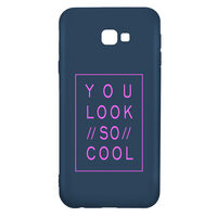 Husa Samsung Galaxy J4 Plus Lemontti Silicon Blue Silky Art You Look So Cool Magenta