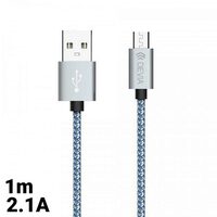Cablu MicroUSB Devia Tube Gray