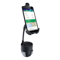 Suport iSound Auto Negru cu pahar (rotatie 360 grade, pentru smartphone pana la 6.5' ')