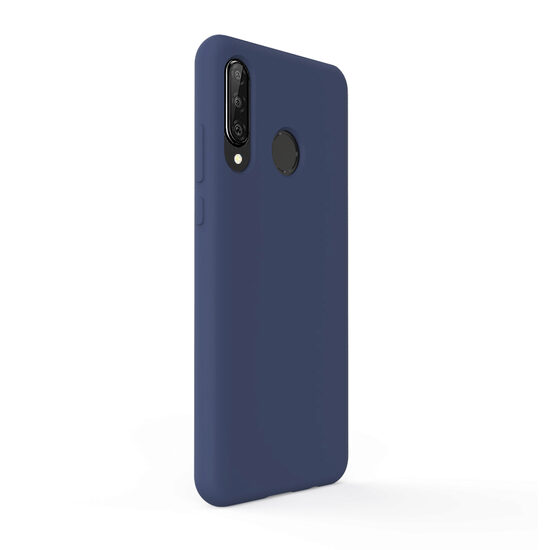 Husa Huawei P30 Lite Lemontti Liquid Silicon Dark Blue