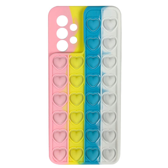 Husa Samsung Galaxy A32 4G Lemontti Heart Pop it Multicolor 2
