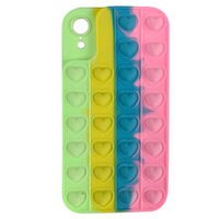 Husa iPhone XR Lemontti Heart Pop it Multicolor 4