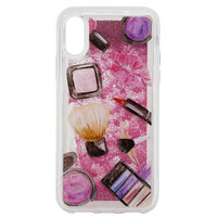 Carcasa iPhone XS / X Lemontti Liquid Sand Makeup Glitter