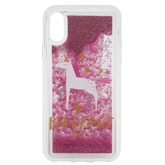 Husa iPhone XS / X Lemontti Liquid Sand Fabulous Glitter