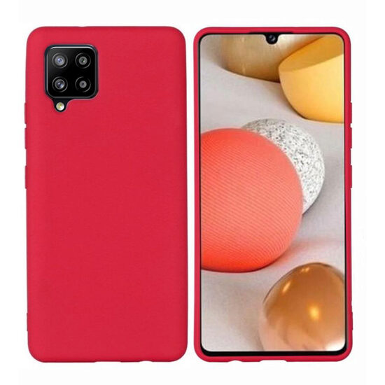Husa Samsung Galaxy A42 5G Lemontti Silicon Silky Rosu