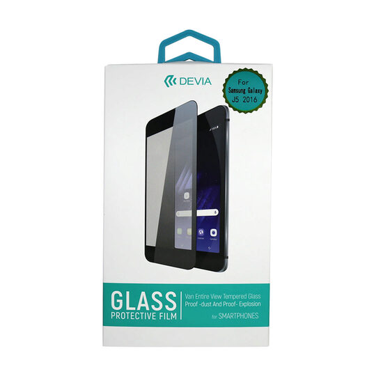 Folie Samsung Galaxy J5 (2016) Devia Frame Sticla Full Fit Black