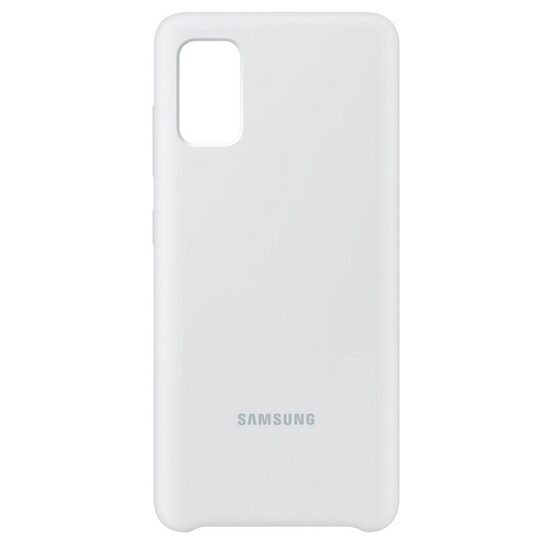Husa Originala Samsung Galaxy A41 Silicone Cover White
