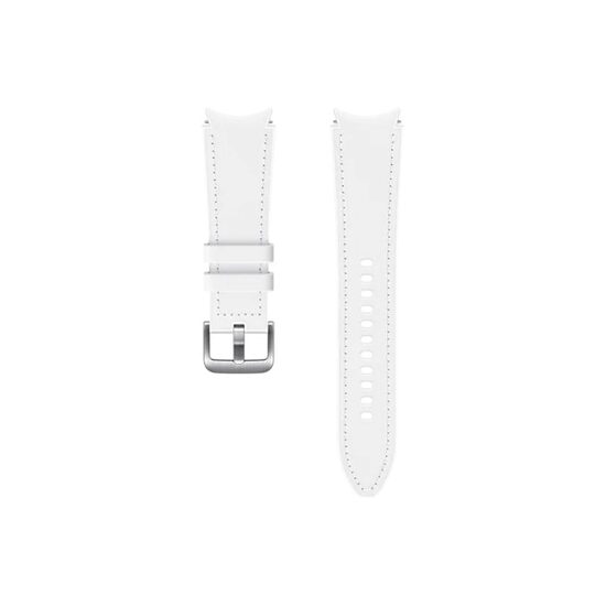 Curea smartwatch Samsung Hybrid Leather Band pentru Galaxy Watch4 Classic, 20mm M/L, White