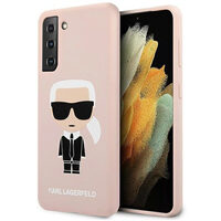 Husa Samsung Galaxy S21 Plus G996 Karl Lagerfeld Silicon Ikonik Roz