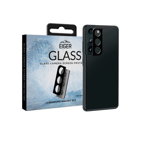 Lentile Camera Samsung Galaxy S21 Eiger 2.5D Glass Clear Black