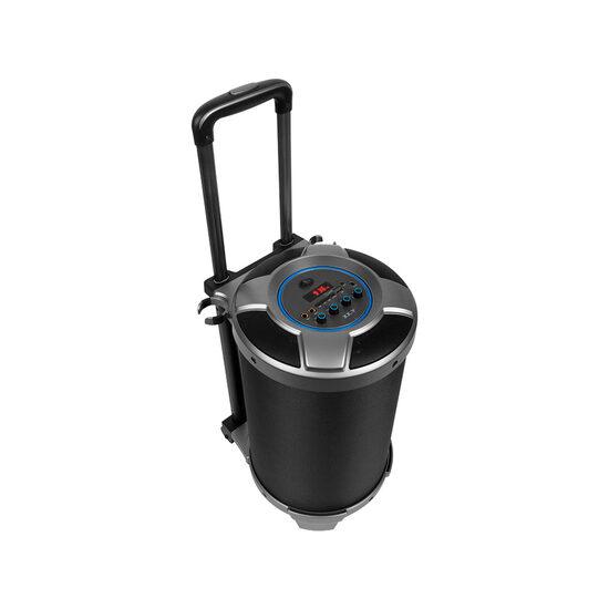 Boxa XX.Y Boombard Black (radio FM, input jack 3.5mm si 6.3mm, cu roti si maner telescopic)