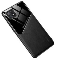 Husa Oppo A72 5G Lemontti Leather + Organic Glass Black