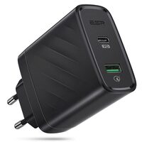 Incarcator Retea Dual USB Esr Travel Wall Charger Plug EU 36W Black