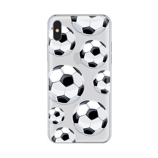 Husa iPhone X / XS Lemontti Silicon Art Football