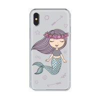Husa iPhone XS / X Lemontti Silicon Art Little Mermaid